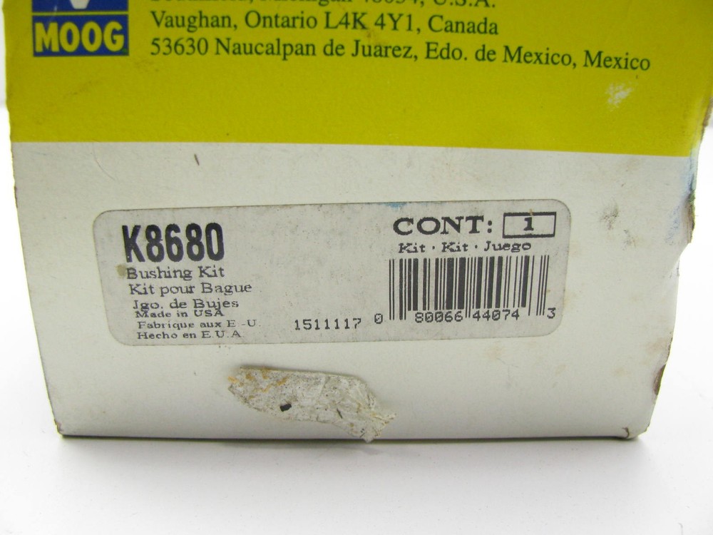 Moog K8680 Suspension Strut Rod Bushing Kit - Front