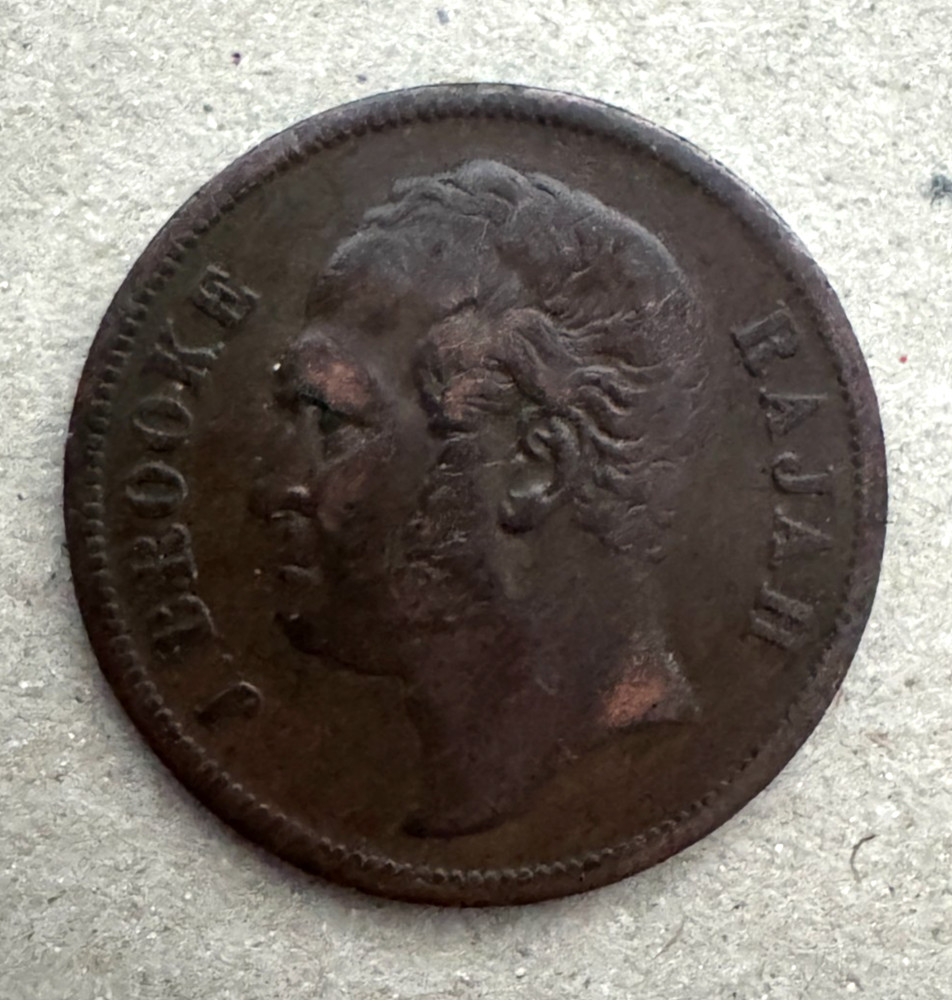 Sarawak, 1 Cent, 1863, KM#3