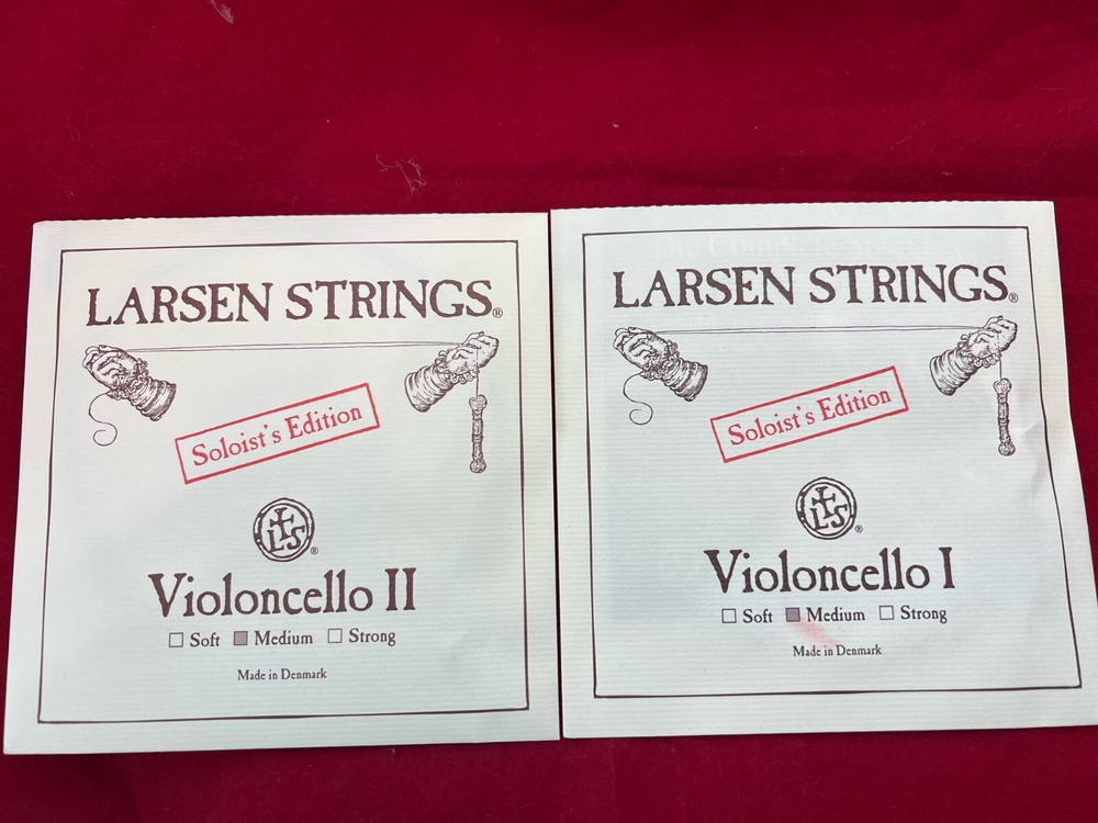 100% Authentic Larsen Cello A and D Strings Soloist Medium gauge 4/4 size