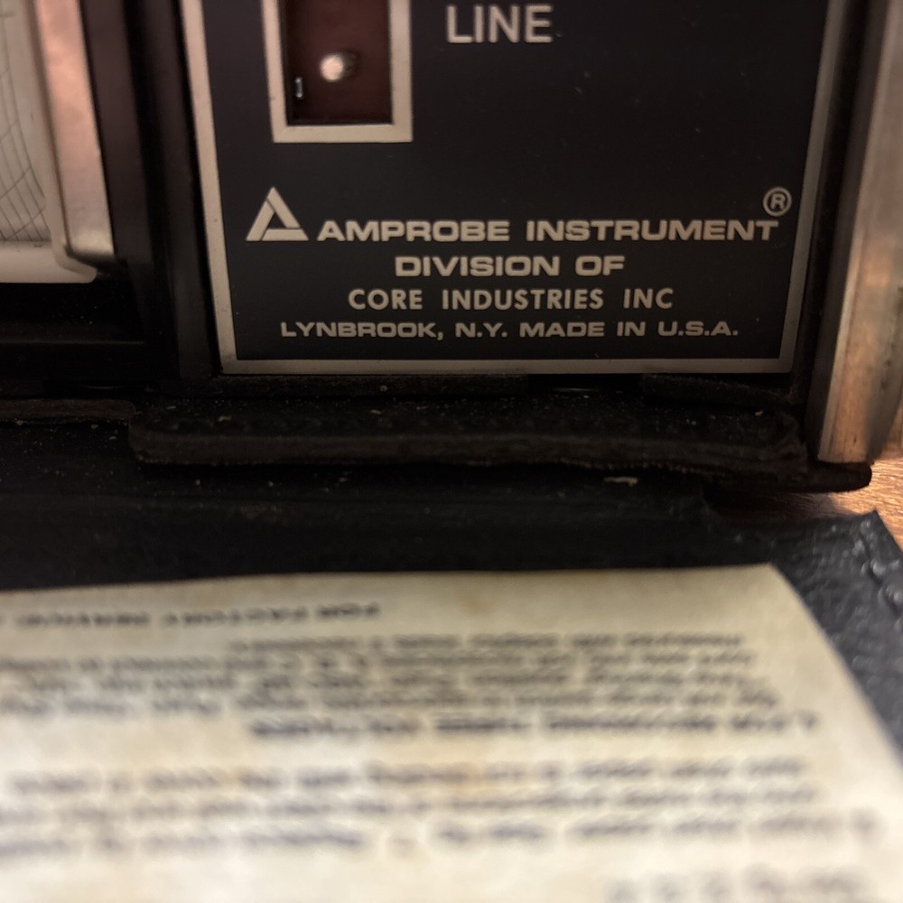 AMPROBE Voltage Current Recorder W/chart paper UNTESTED Pre-Owned