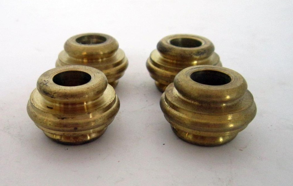 3/4" Unfinished turned solid brass neck slips 1/8 IPS