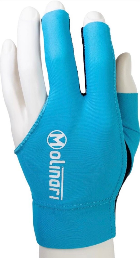 MOLINARI BILLIARDS GLOVE CYAN ** LARGE.