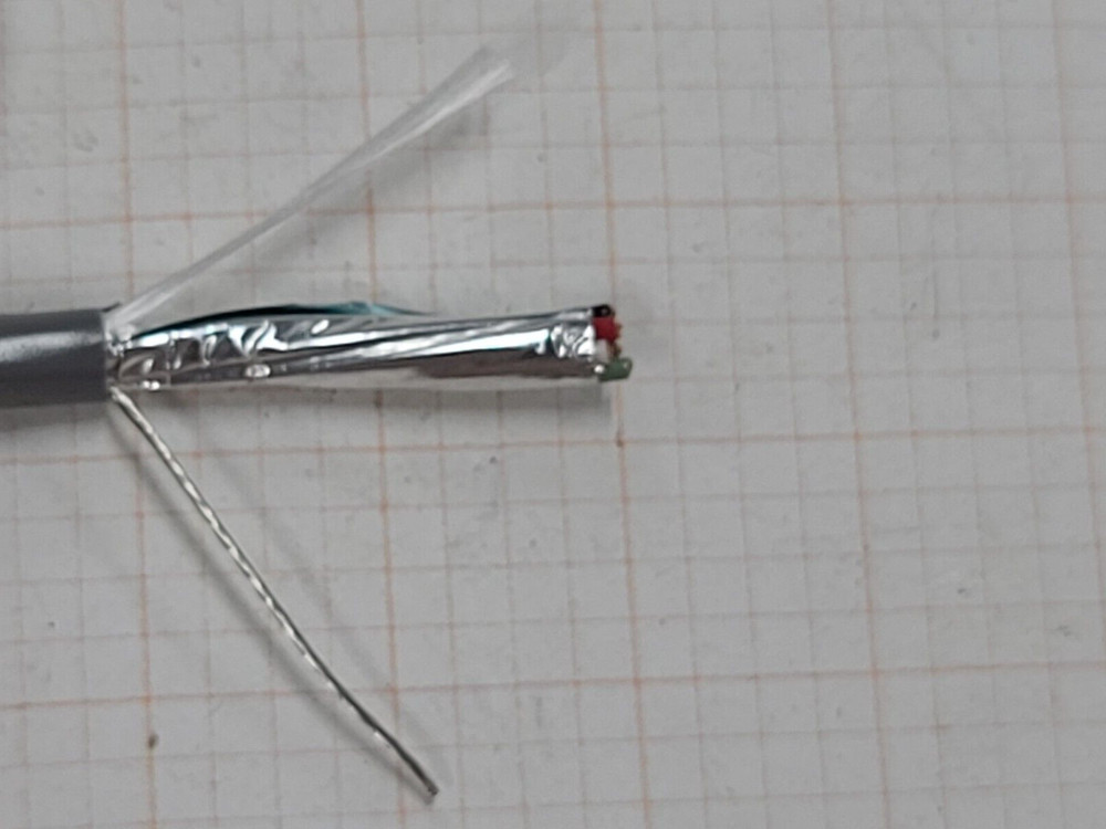 Carol E2008S 22/8C Shielded Communications/Security Cable Riser CMR Gray /50ft