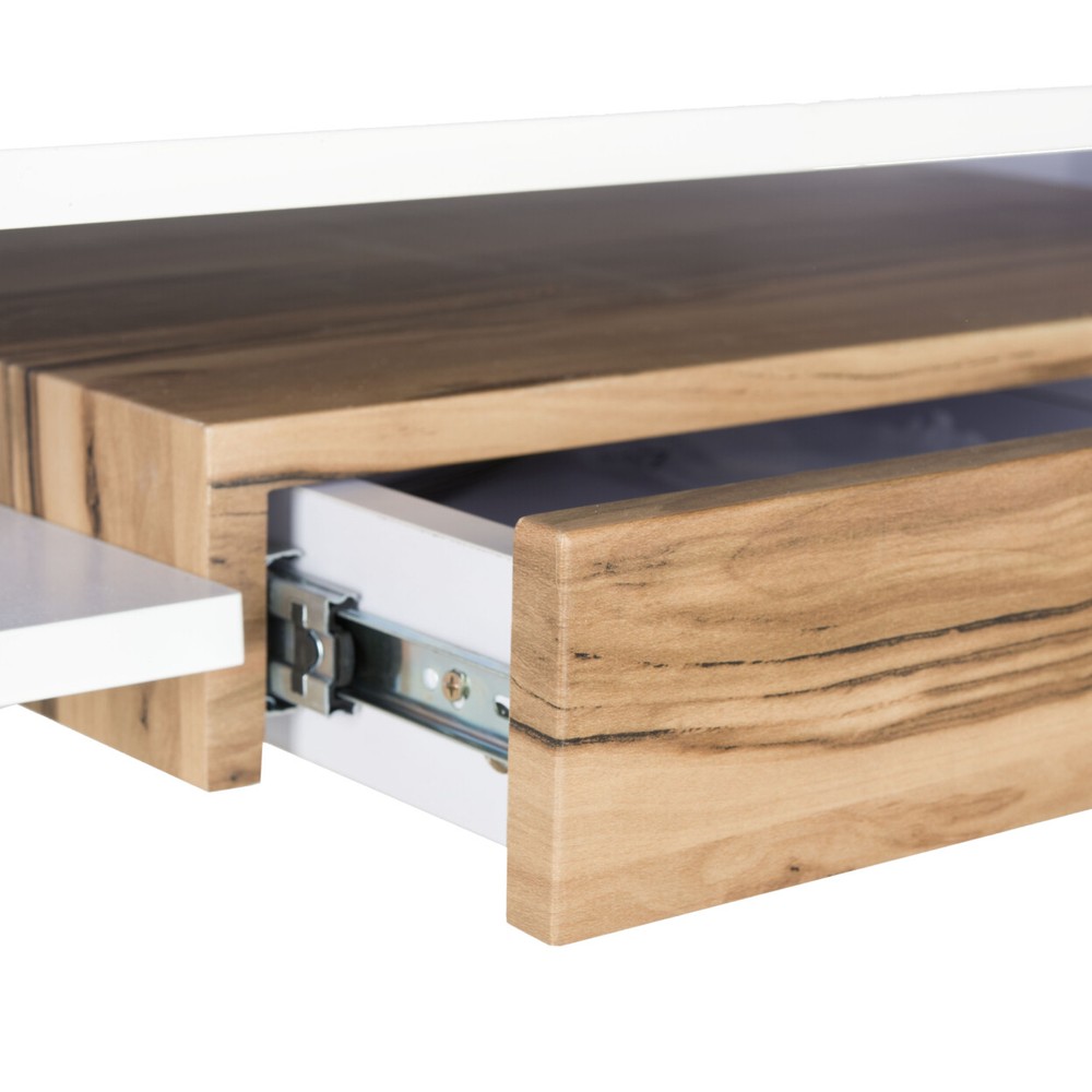 SAFAVIEH Metropolitan Computer Desk | White / Chrome |