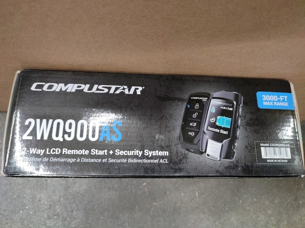 Compustar CS2WQ900-AS 2-Way LCD Remote Start and Alarm Bundle