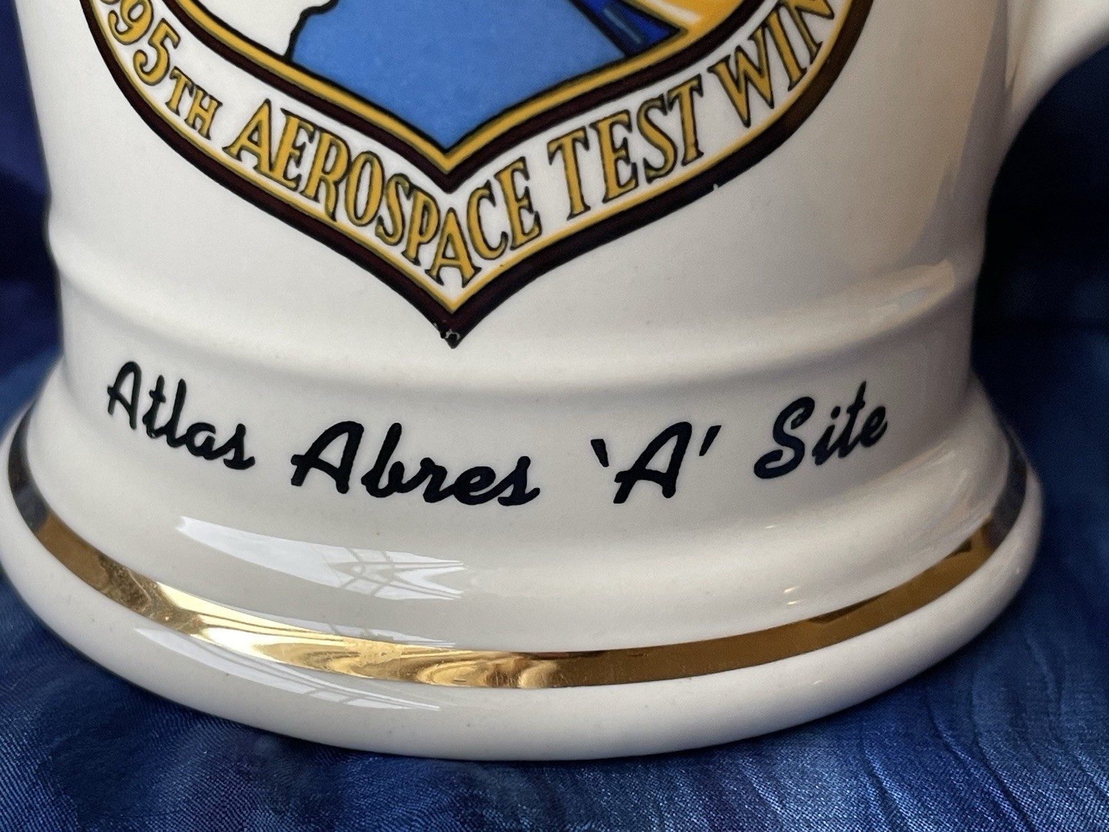 Vintage 6595th Aerospace Test Wing Ceramic Mug, Vandenberg AFB, Space Delta 12