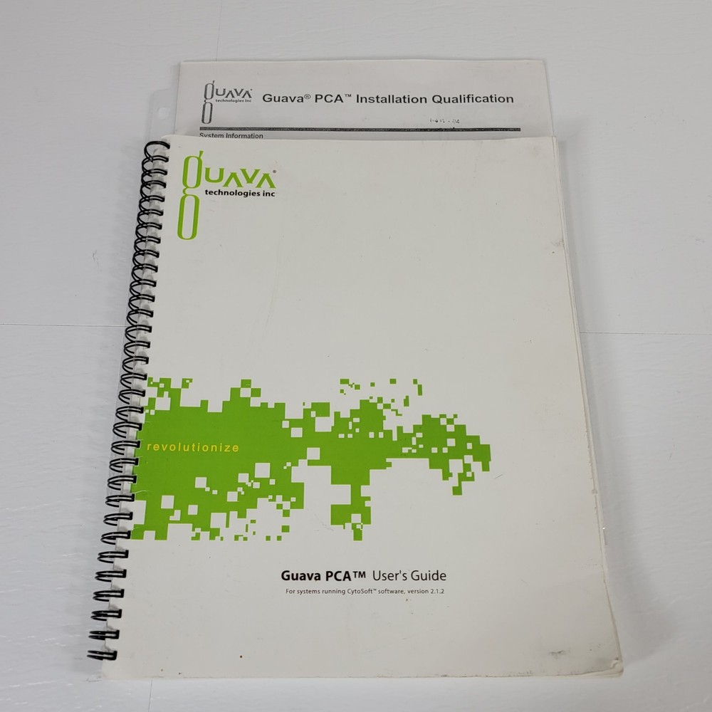 Guava PCA User Guide Manual CytoSoft Running Systems Installation Instructions