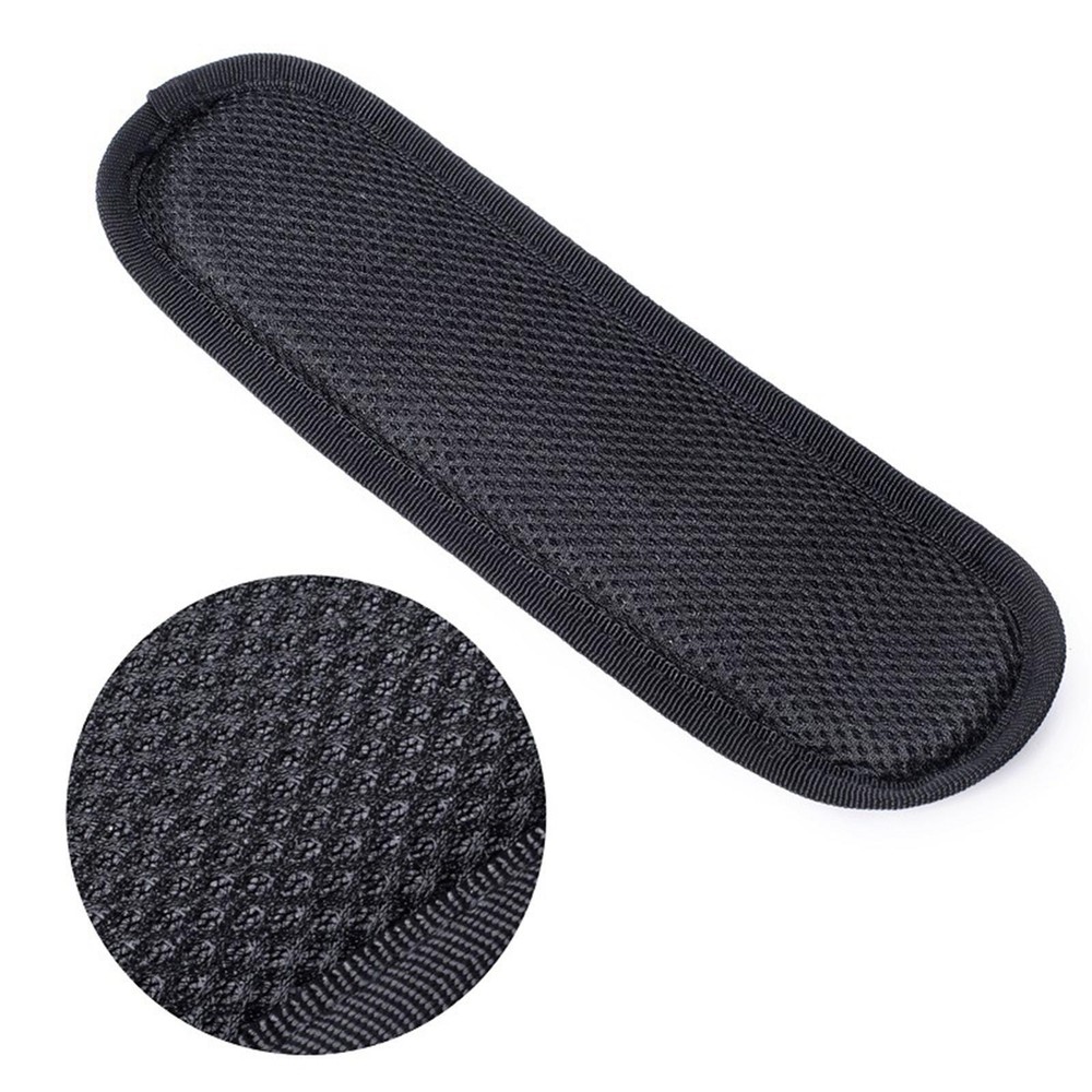 Black Adjustable Shoulder Strap Replacement with Thick Soft Pad Width 1.5in