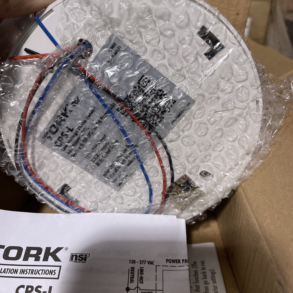 (C) TORK NSI CPS-L LOW VOLTAGE CEILING MOUNT PHOTO LIGHT LEVEL SENSOR 24V WHITE