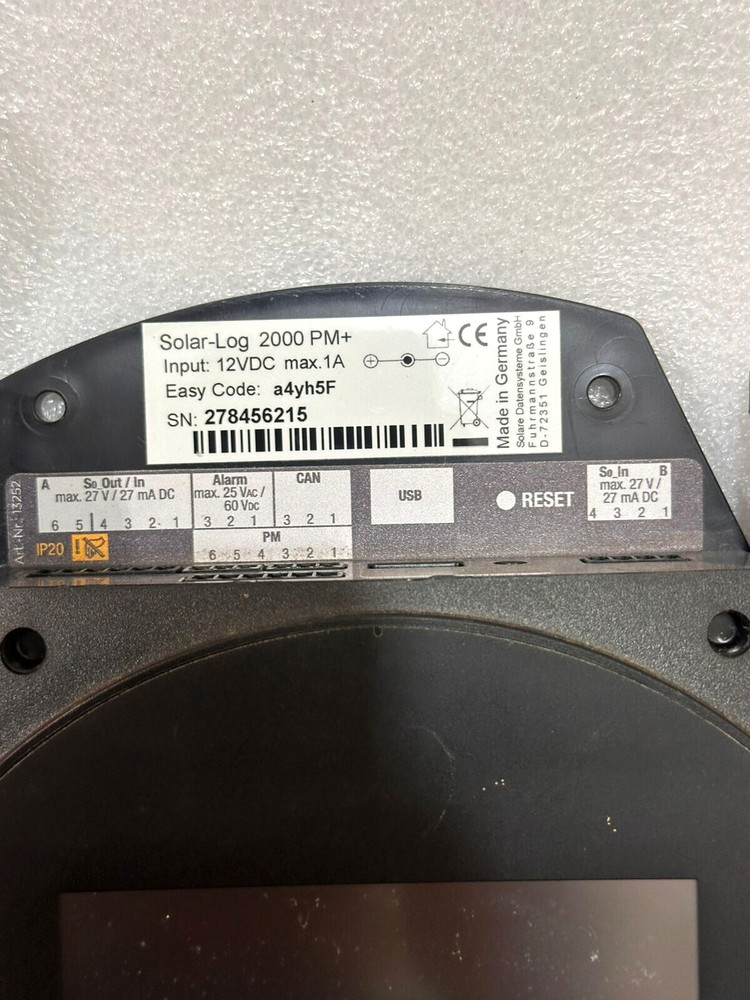 Solar-Log 2000 PM+ Data Logger / Monitoring System w/ Network Connectivity