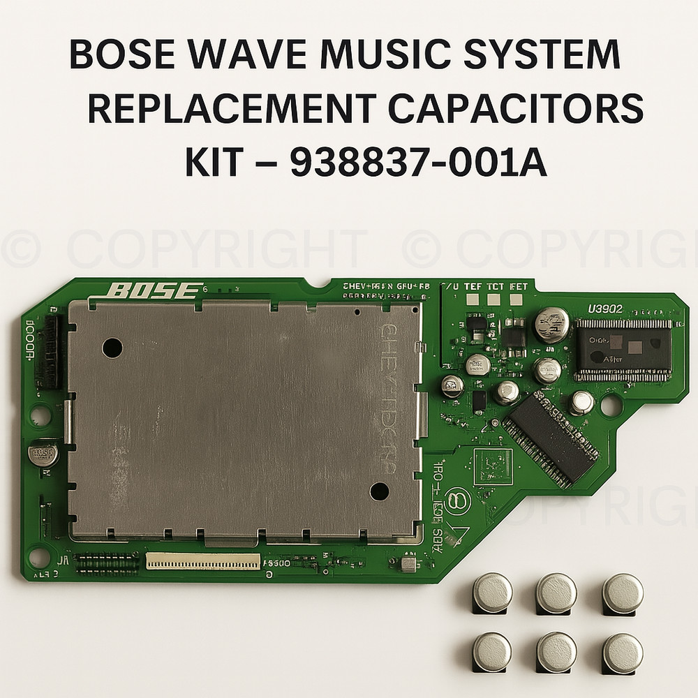 Bose Wave Music System Capacitor Replacement Kit For PCB Board CD Skips Errors