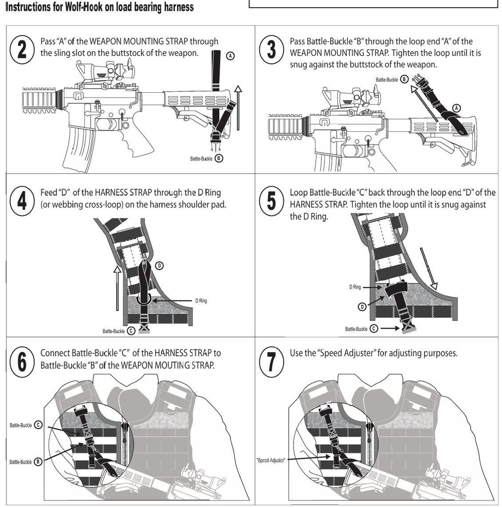 Spec Ops Combat Sling Wolf hook