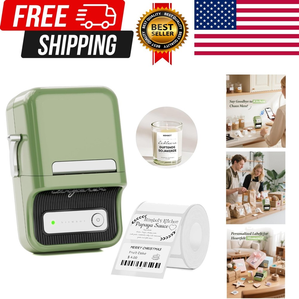 B21 Label Maker Thermal Label Printer, Good Idea for Home Organization Office...