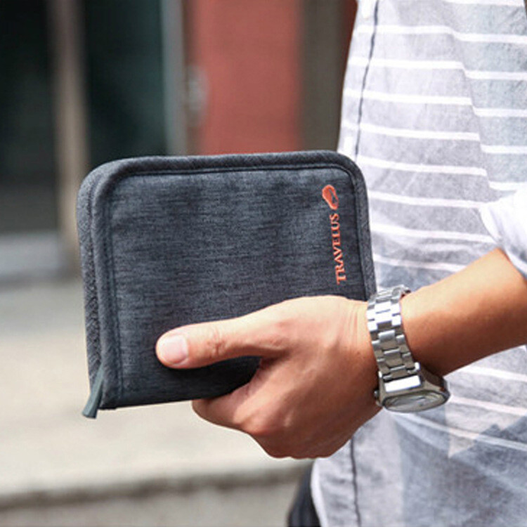 Travel Passport Holder Multi-function Document Package Multiple Card Wallet US