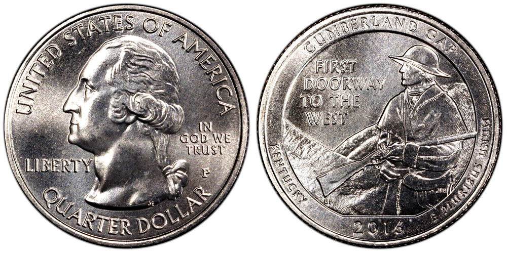 2016 P  Cumberland Gap  ATB Quarters   GEM BU  From US Mint Rolls