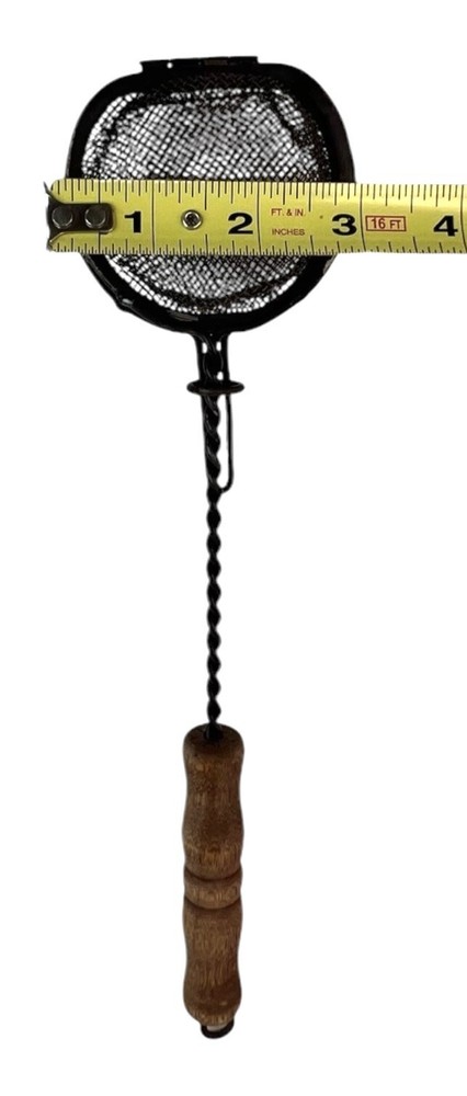 Kitchen Strainer Primitive Long Handle Double Side Soap Sieve Spice Steeper