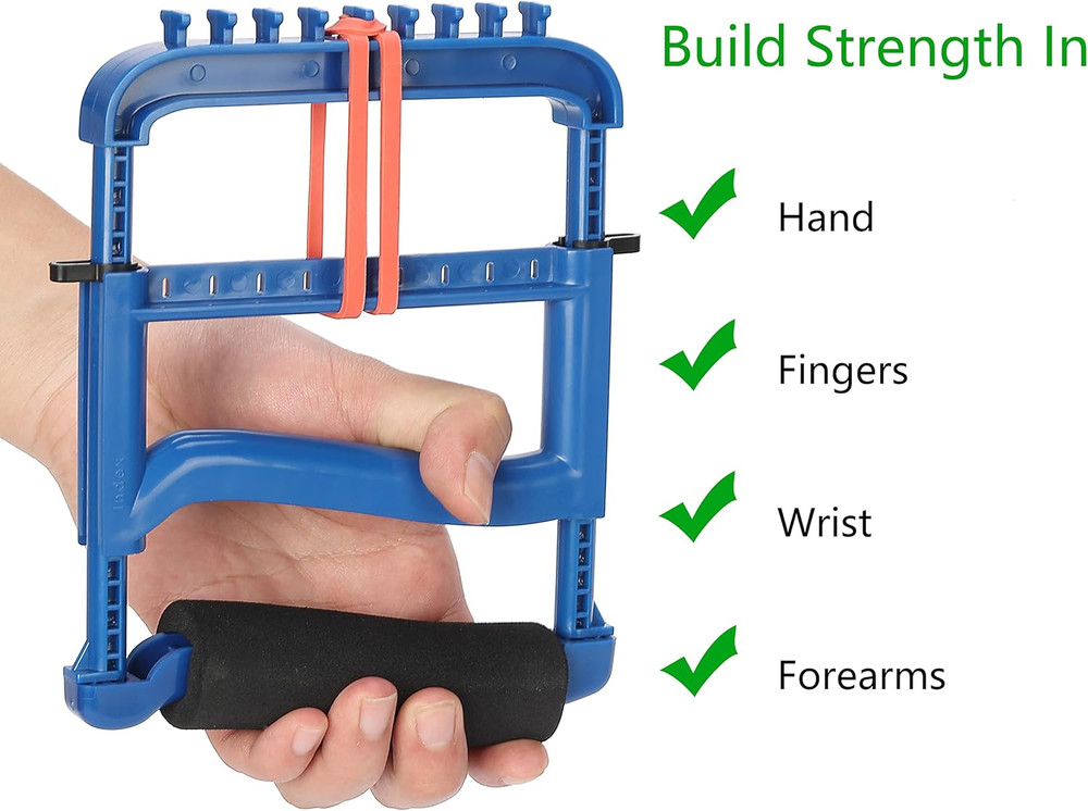 Hand Exerciser Strength Training Grip Strengthener For Physcial Therapy Blue New