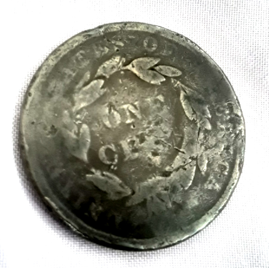 1839 Head Large Cent Booby Head