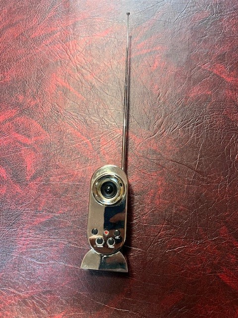 Novelty Radio-Silver Plated!-works!