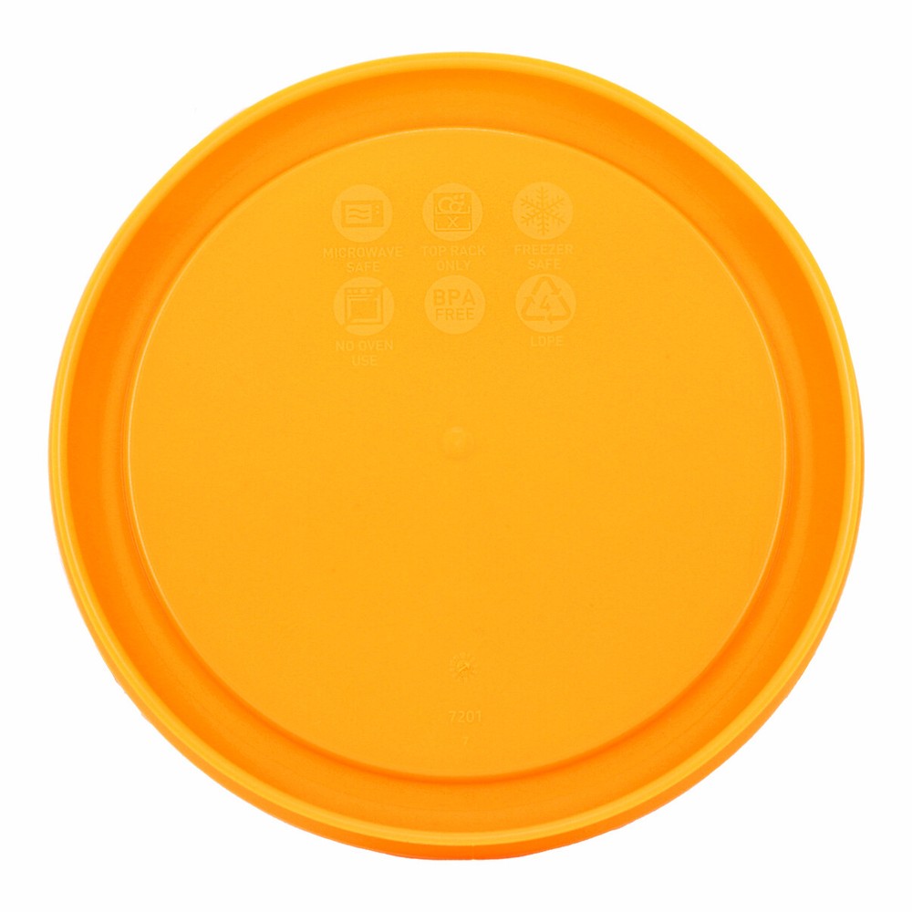 Pyrex 7201-PC 4-Cup Lemondrop Yellow Food Storage Replacement Lid (4-Pack)
