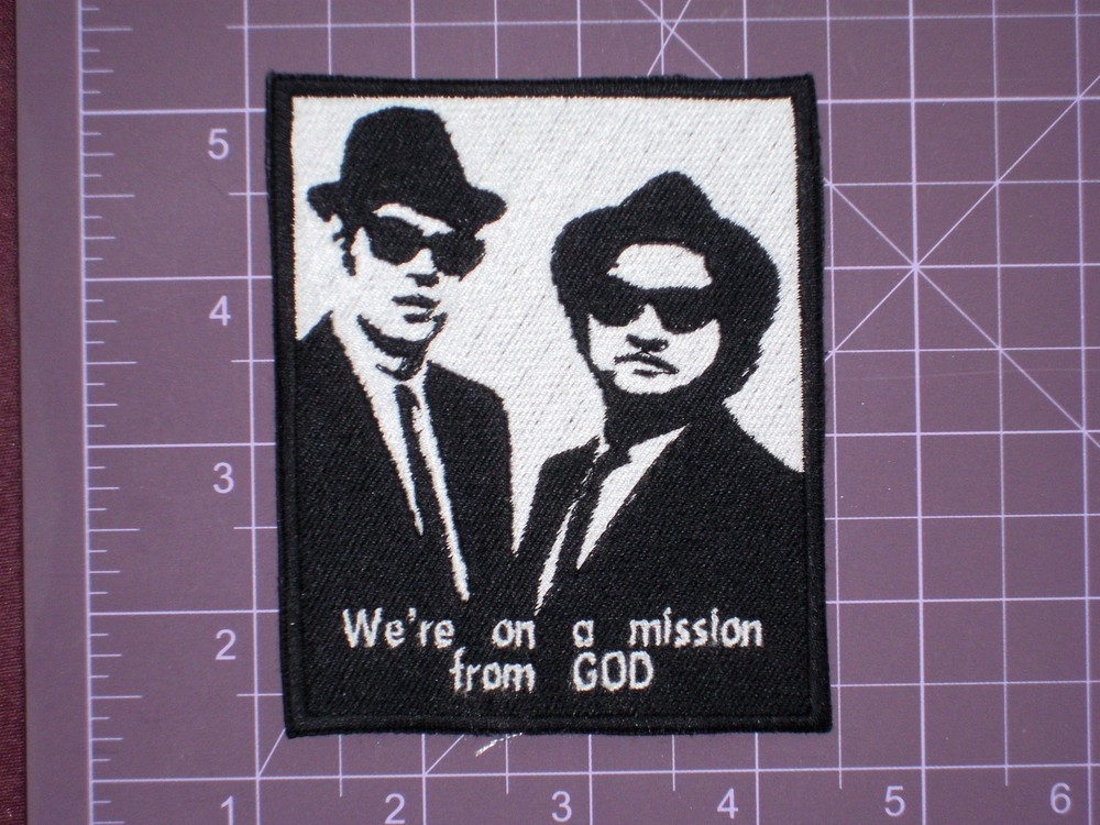 Blues Brothers Mission from GOD Embroidered Patch