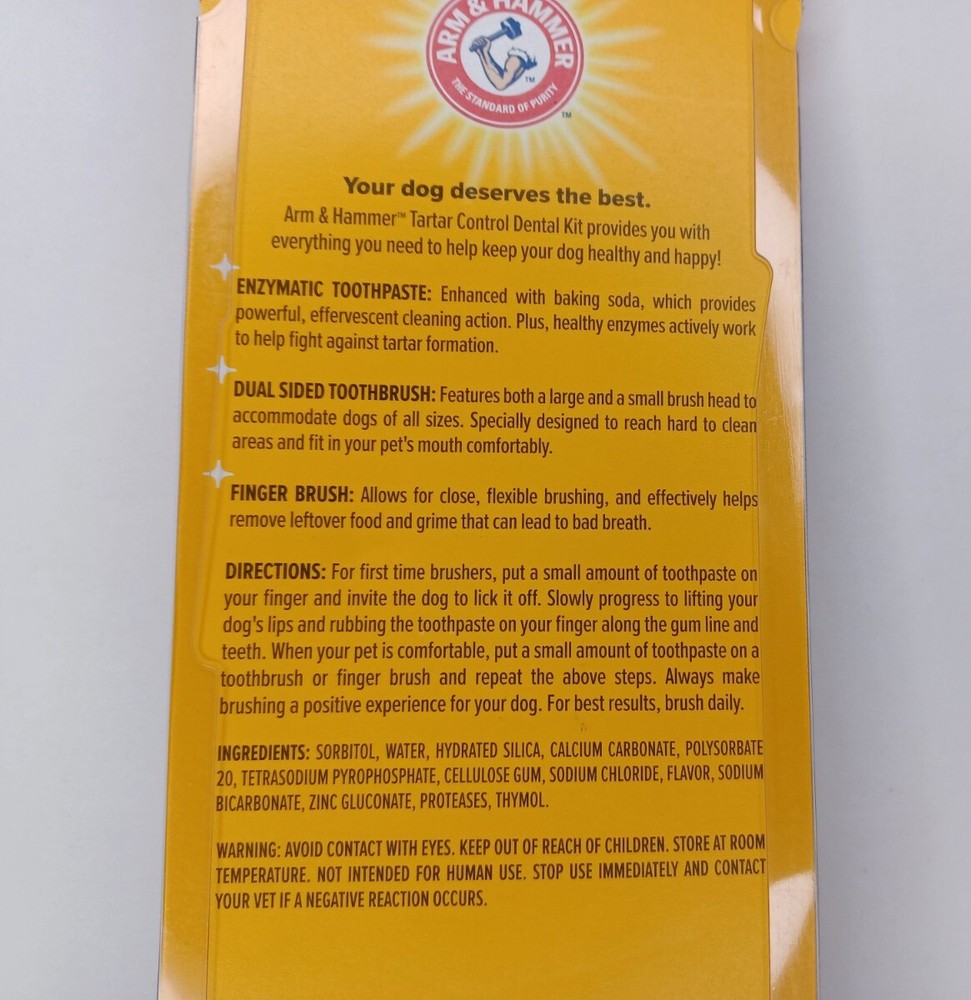 Arm & Hammer Dental Kit For Dogs Tartar Control Toothpaste