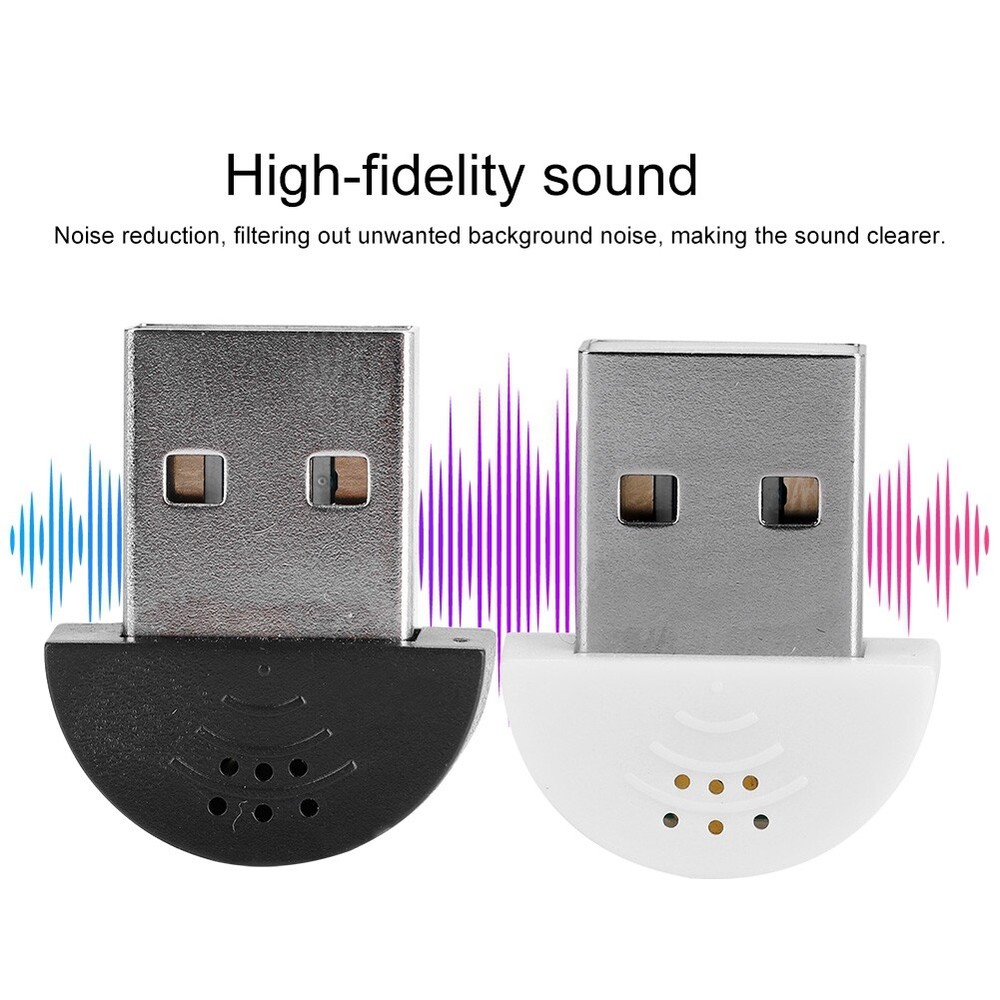 USB Mini Studio Speech Microphone Recording Audio MIC Adapter For Computer LAM