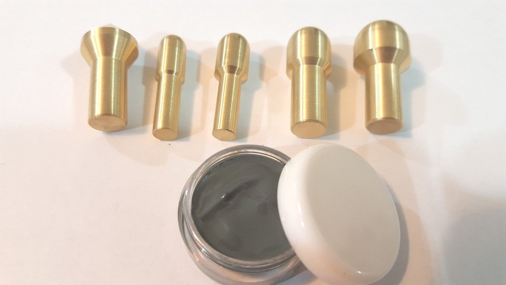 Gunsmith Tools 5 Brass Muzzle Laps-Rifle Or Pistol Crowning Kit - Lapping Crown