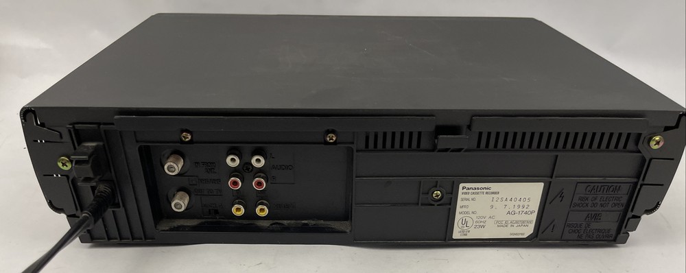 Panasonic AG-1740 VHS VCR W/ Orig. Remote Plus
