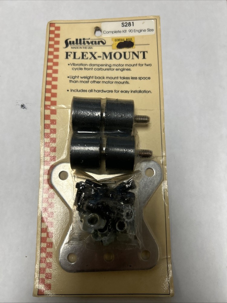 SULLIVAN S281 FLEX-MOUNT MOTOR MOUNTS 90 SIZE COMPLETE KIT