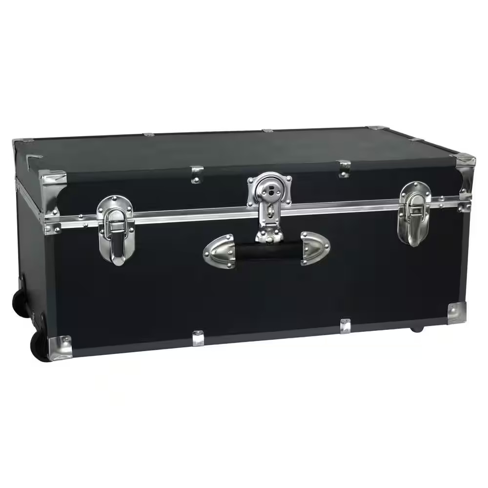 Seward Explorer 30 In. Trunk with Wheels & Lock, Black