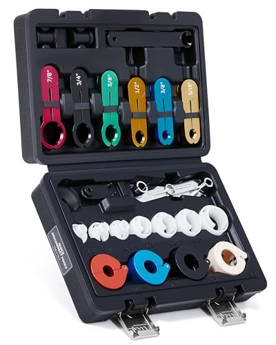 Master Quick Disconnect Tool Set - 25pc Line Disconnect Tool Kit for A/C - Black