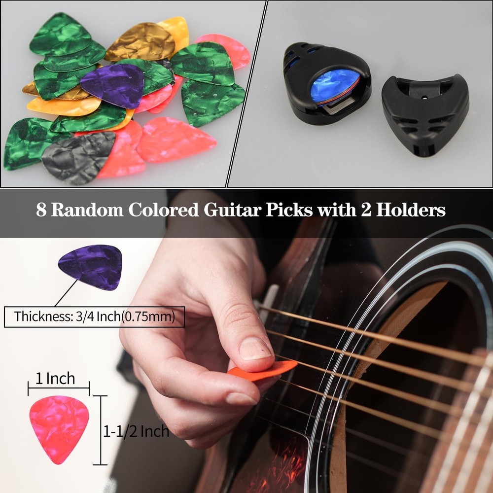 Guitar Capo Tuner Set, Accessories, Including 1 Random