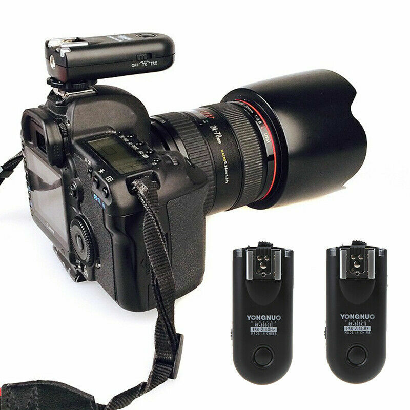 YONGNUO RF603C II/C3 2.4GHz Wireless Flash Trigger Remote System Kit for Canon
