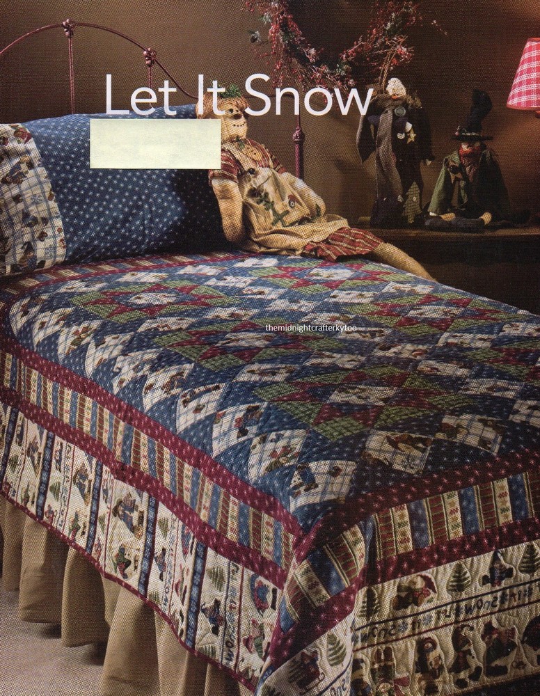Let It Snow Quilt Pattern Pieced SH