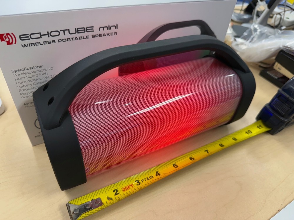 New Power Evolution Echotube Mini Wireless Bluetooth Speaker - Black