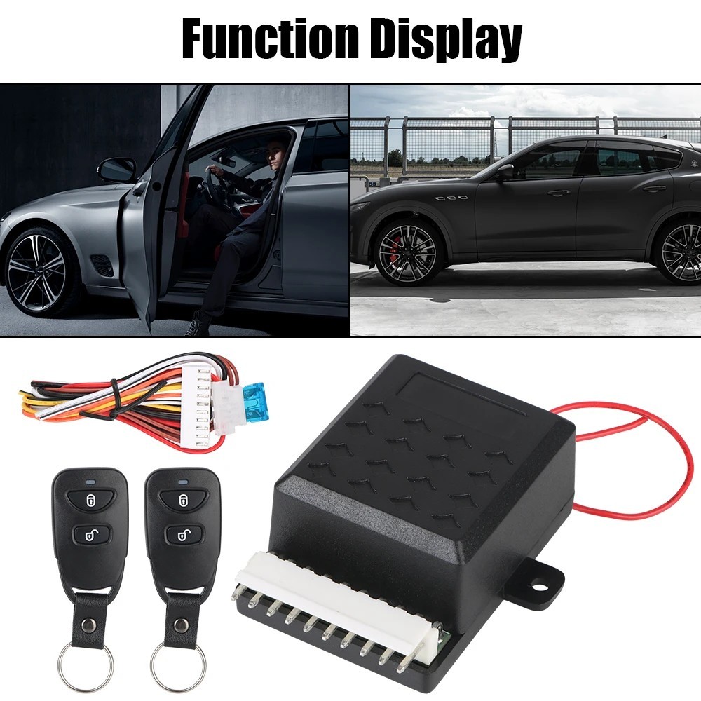 Universal Car Central Alarm System Remote Control Anti Theft Key Locking Kit