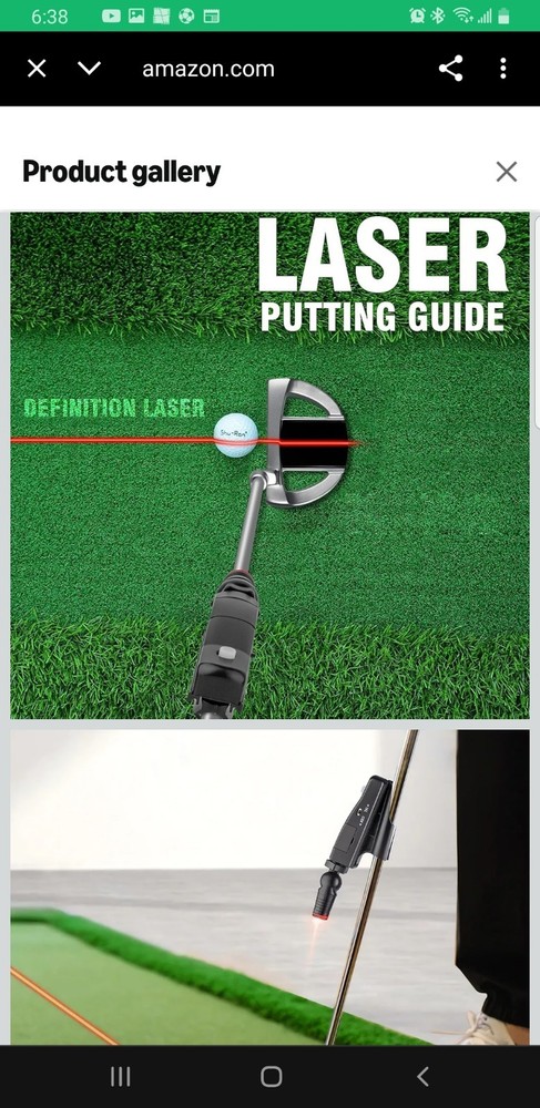 Indoor Golf Laser Putting Training Aid with Two Modes, Putting Training Aid for