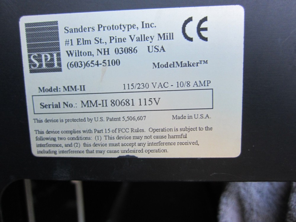 SPI 480009 Circuit Board, Used