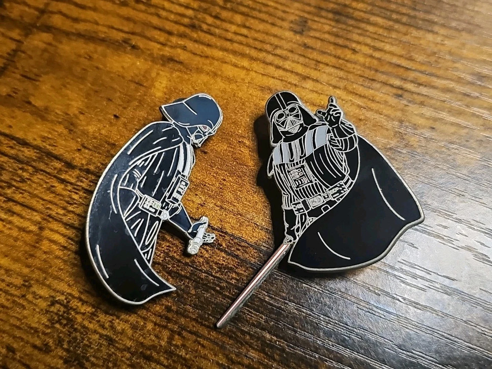 Punch It Chewie Press Darth Vader Hard Enamel Pin Bundle