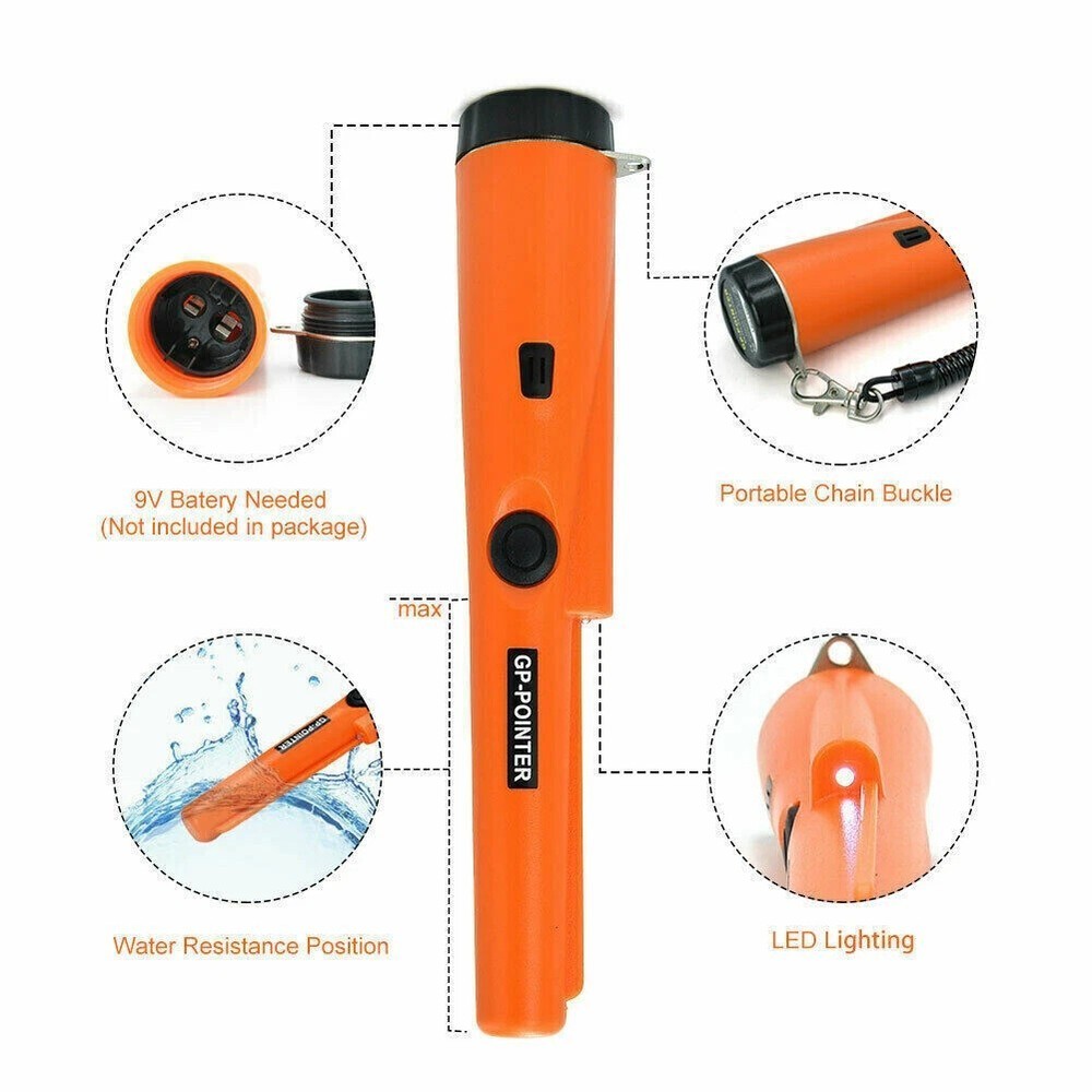 Professional Waterproof Metal Detector Probe Pinpointer Metal Testing Tool