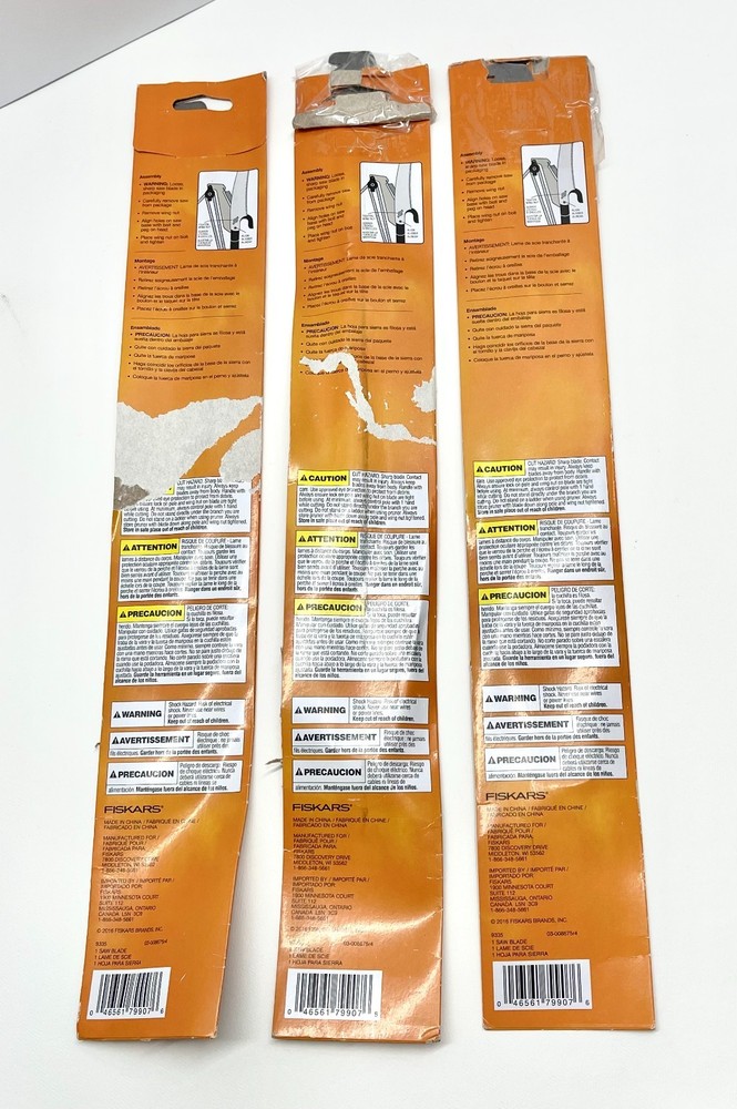 OPEN PACKAGE - Fiskar Replacement Pole Saw Blade Pruner, 3pk., 9335