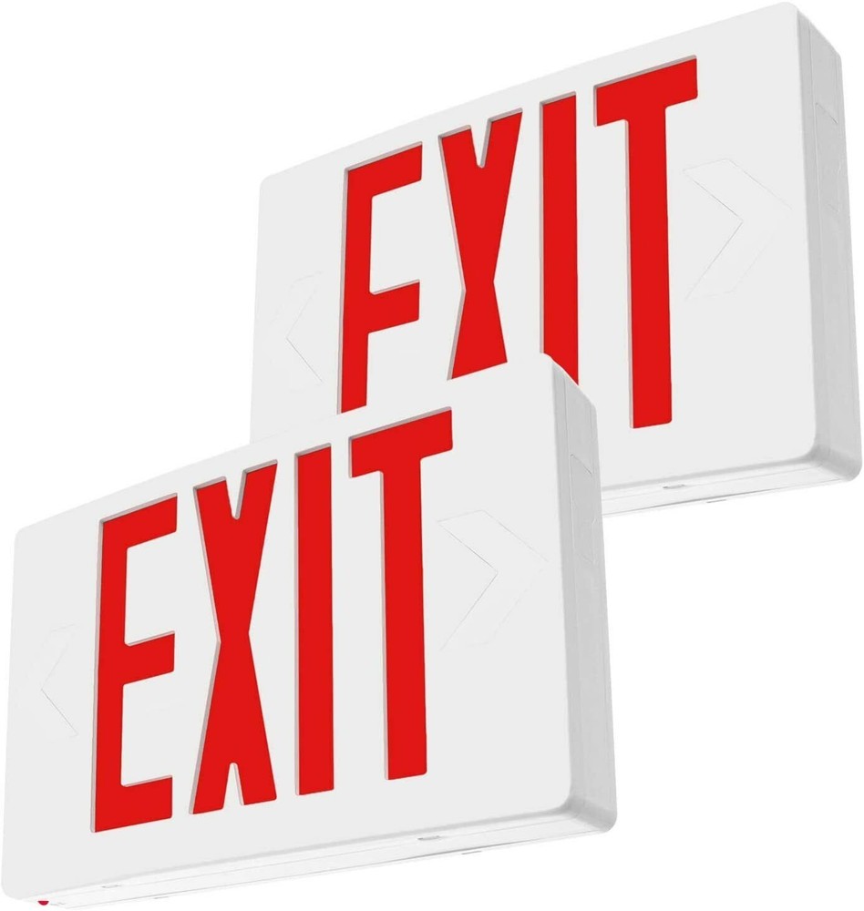 2-Pack Red Exit Sign light SINGLE OR DOUBLE FACE UL Certified