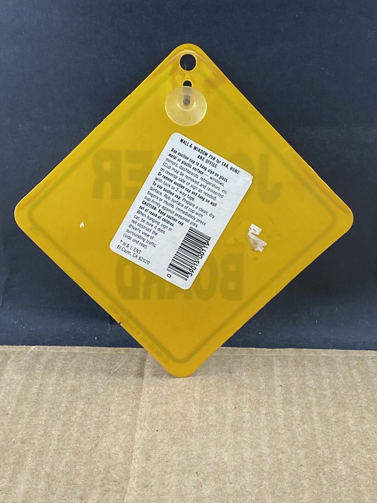 “Jogger On Board” Car Window Sign, COMB SHIP $1