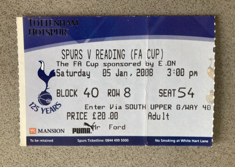 Tottenham Hotspur v Reading 2007-08