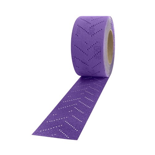 3M Cubitron II 31489 Hookit Clean Sanding Sheet Roll, 320+ Grit, 80mm x 12m