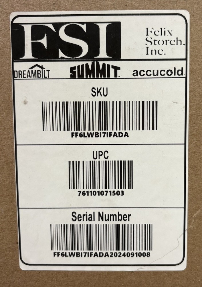 Summit FF6LWBI7IFADA 24" LH Undercounter Refrigerator - Panel Ready