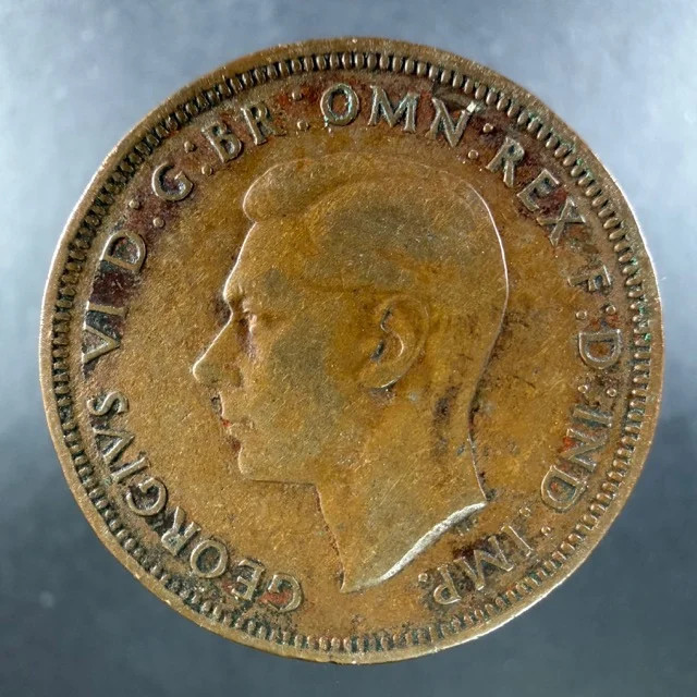 1937 Great Britain Half Penny George VI Bold Design