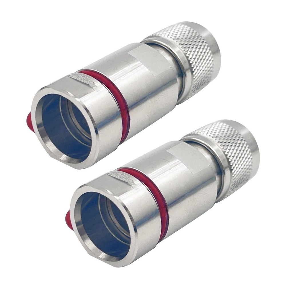 2Pcs Professional UHF Connector For 1/2" Corrugated Coaxial Cable Installation