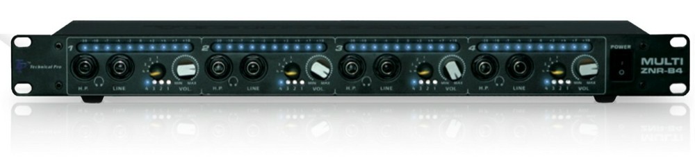 Technical Pro ZNR-S4 4-Room Multi  Source Zoner Headphone Amplifier